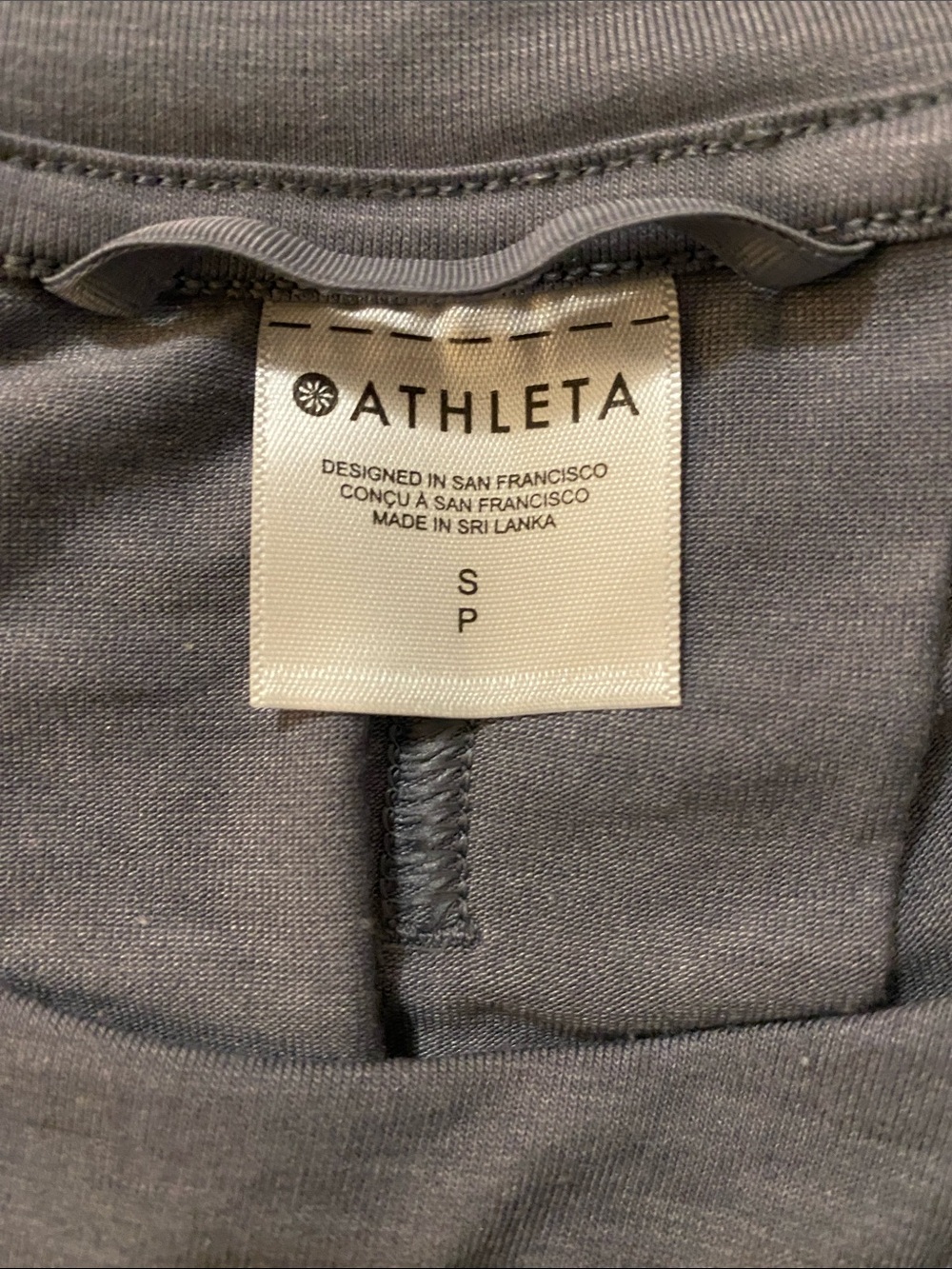 Athleta Move With Ease Short Sleeve Crew Tee - Slate Blue Small - Picture 2 of 9